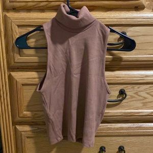 Zara Ribbed Turtleneck Crop Top